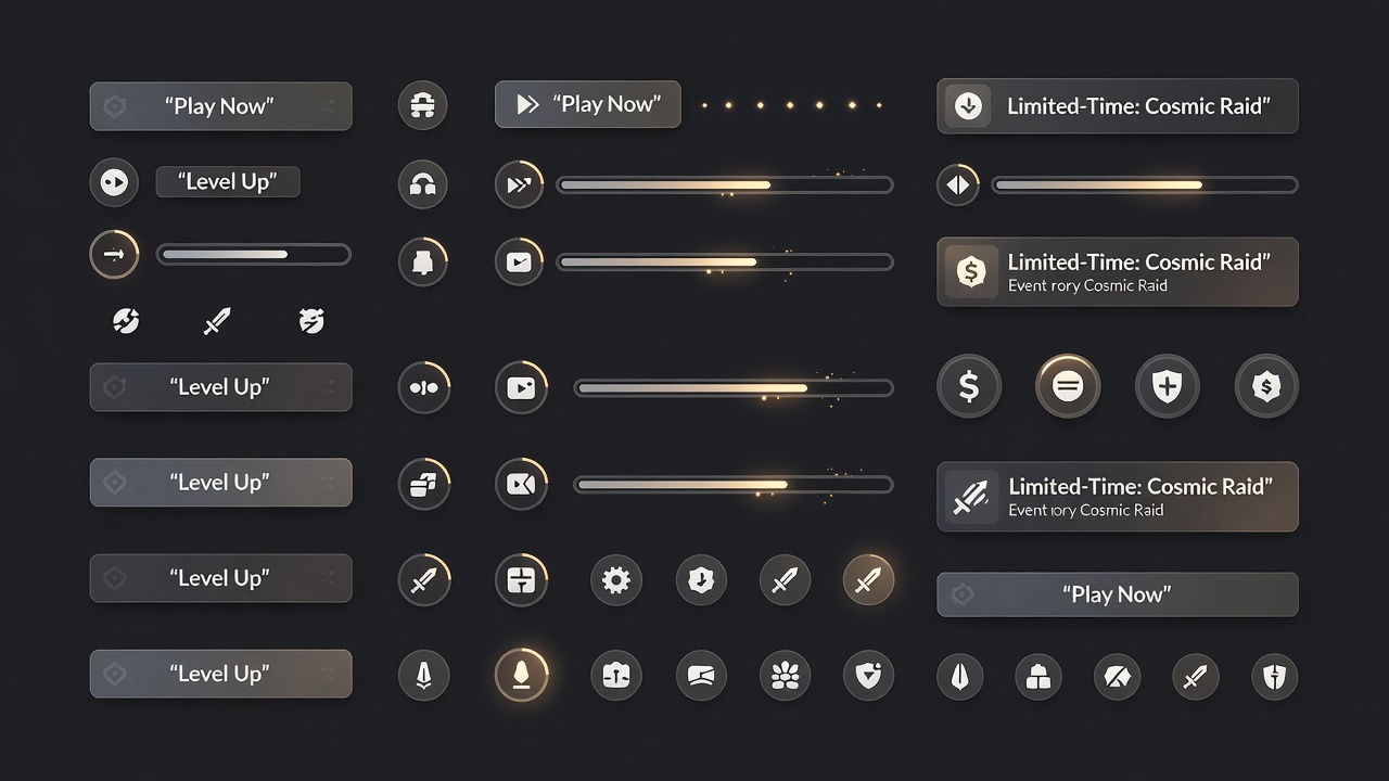 Modern Game UI Elements